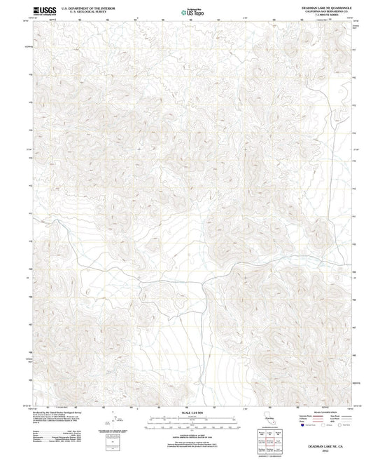 2012 Deadman Lake, CA - California - USGS Topographic Map