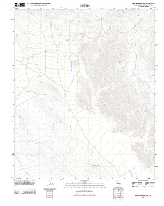 2012 Deadman Lake, CA - California - USGS Topographic Map v2