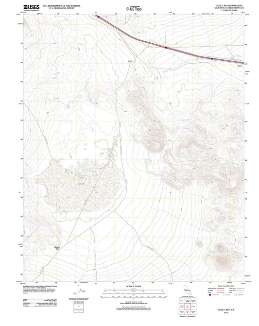 2012 Lavic Lake, CA - California - USGS Topographic Map