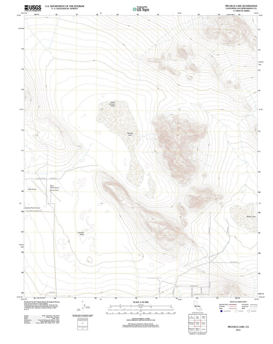 2012 Melville Lake, CA - California - USGS Topographic Map