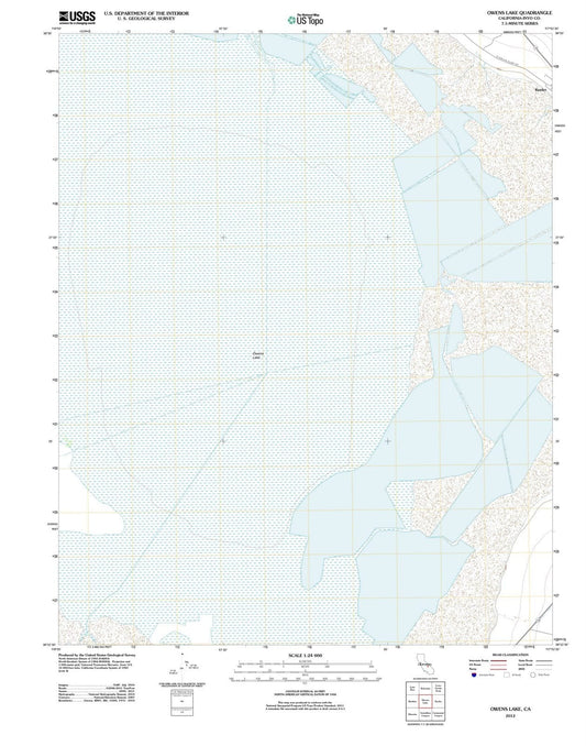 2012 Owens Lake, CA - California - USGS Topographic Map