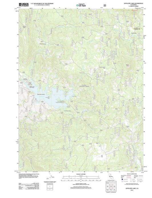 2012 Antelope Lake, CA - California - USGS Topographic Map