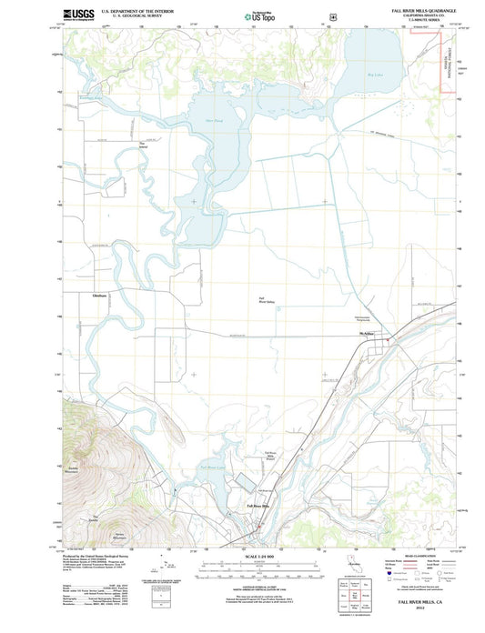 2012 Fall River Mills, CA - California - USGS Topographic Map
