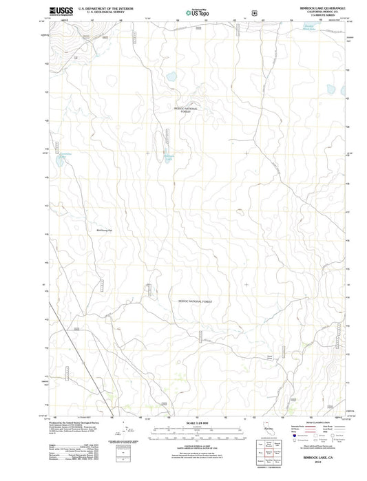 2012 Rimrock Lake, CA - California - USGS Topographic Map