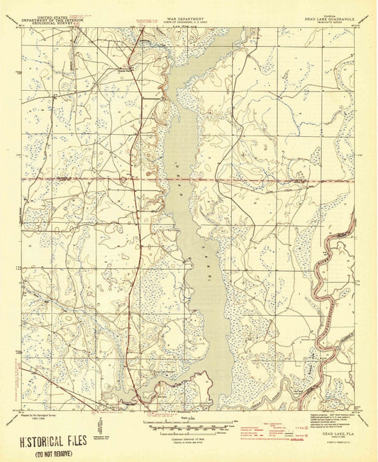 1945 Dead Lake, FL - Florida - USGS Topographic Map