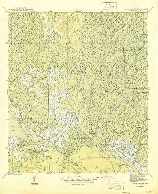 1945 Jackson River, FL - Florida - USGS Topographic Map