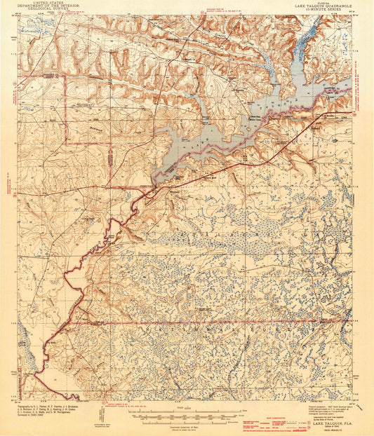 1943 Lake, FL - Florida - USGS Topographic Map
