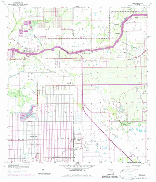 1958 Alva, FL - Florida - USGS Topographic Map v3