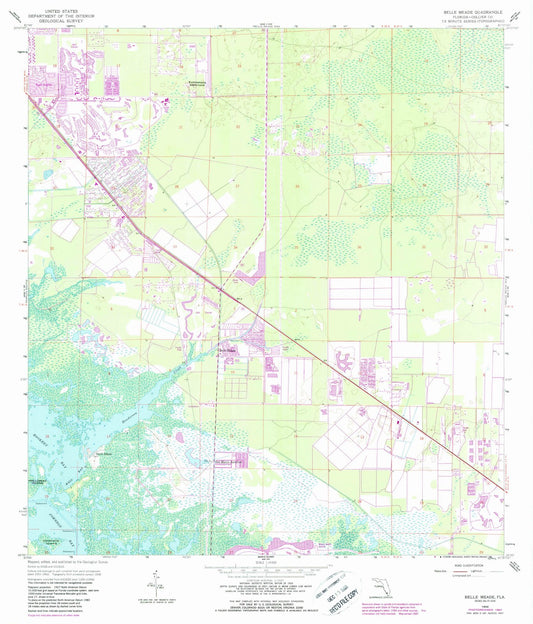 1958 Belle Meade, FL - Florida - USGS Topographic Map v4