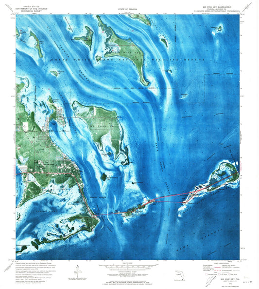 1972 Big Pine Key, FL - Florida - USGS Topographic Map