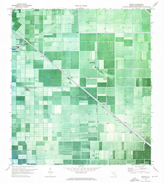 1970 Bryant, FL - Florida - USGS Topographic Map