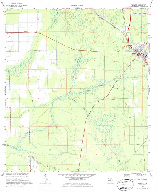 1970 Bunnell, FL - Florida - USGS Topographic Map