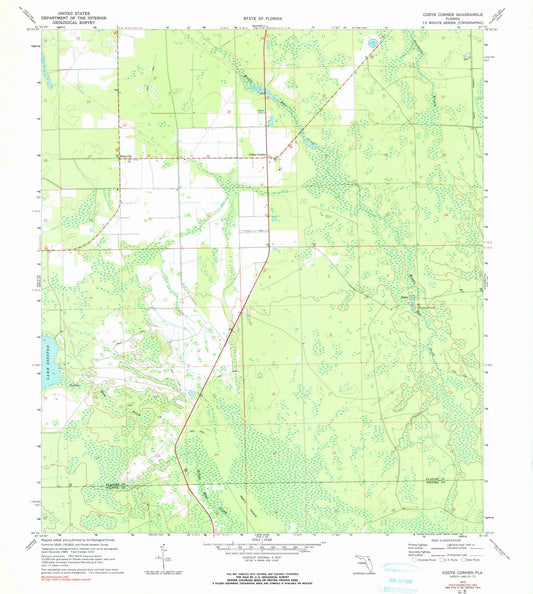 1972 Codys Corner, FL - Florida - USGS Topographic Map