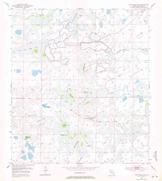 1953 Fortrum, FL - Florida - USGS Topographic Map v3