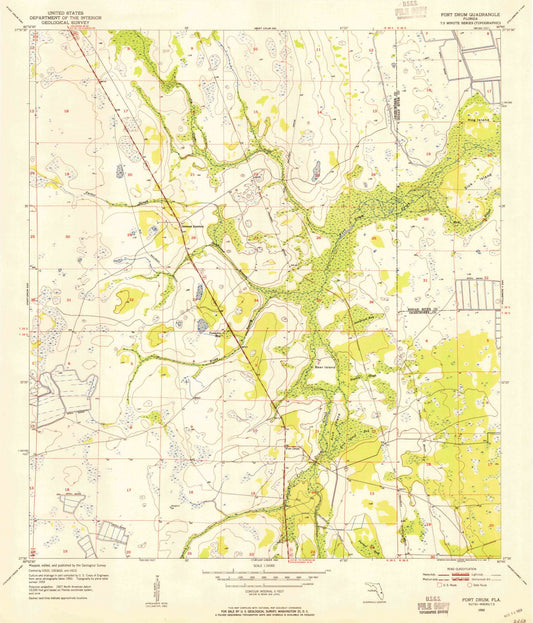 1953 Fortrum, FL - Florida - USGS Topographic Map v4