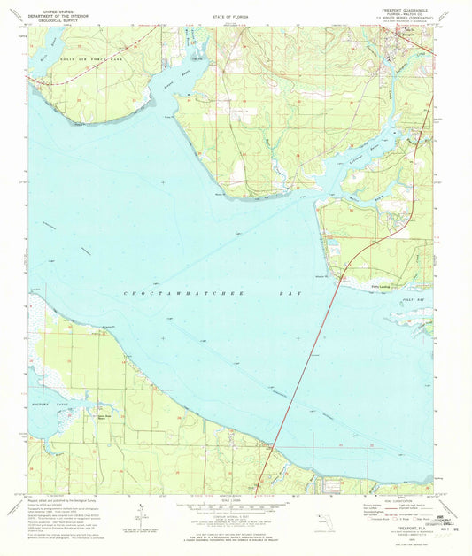 1970 Freeport, FL - Florida - USGS Topographic Map