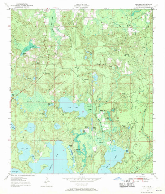 1950 Lake, FL - Florida - USGS Topographic Map