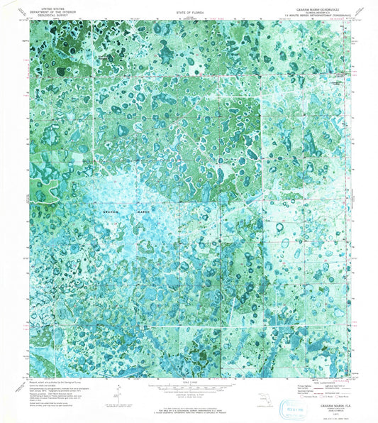 1971 Graham Marsh, FL - Florida - USGS Topographic Map