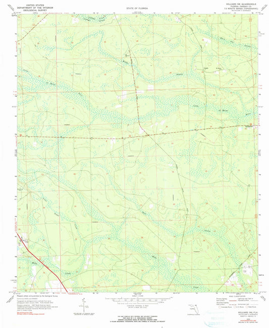 1970 Hilliard, FL - Florida - USGS Topographic Map