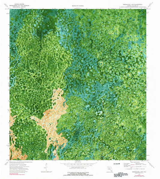 1974 Immokalee 4, FL - Florida - USGS Topographic Map v4