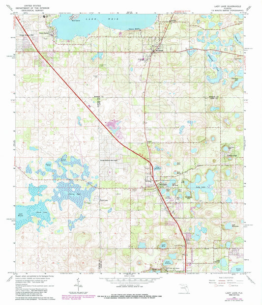 1966 Lady Lake, FL - Florida - USGS Topographic Map