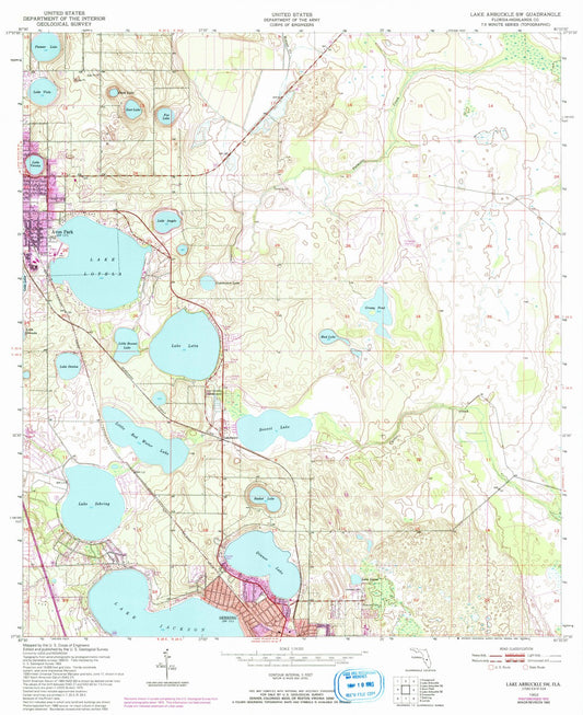 1952 Lake, FL - Florida - USGS Topographic Map v4
