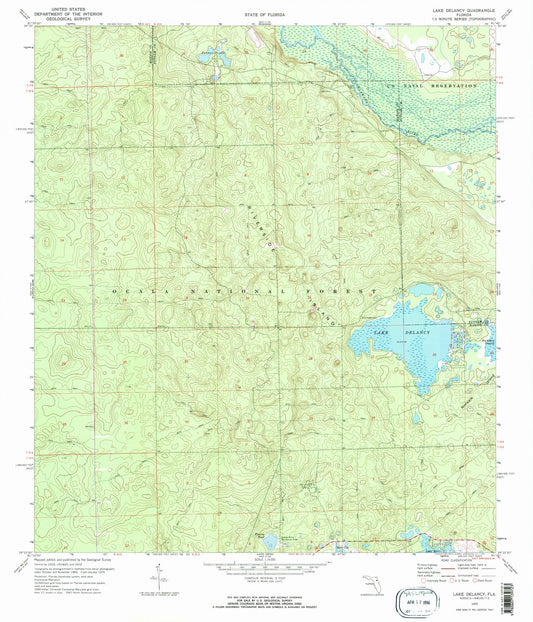 1970 Lakeelancy, FL - Florida - USGS Topographic Map