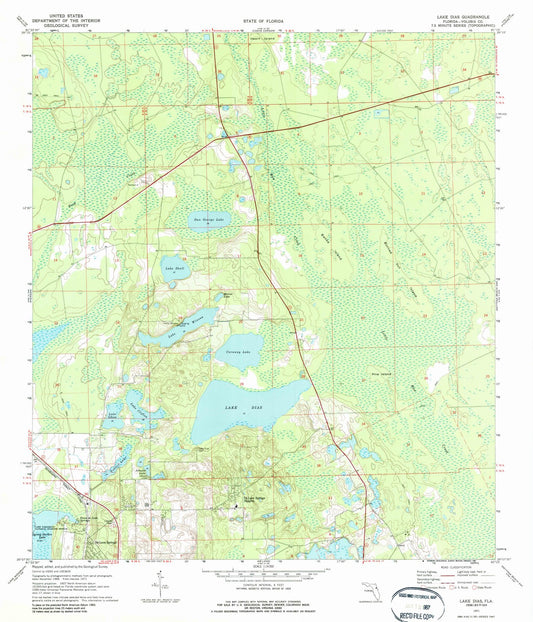 1971 Lakeias, FL - Florida - USGS Topographic Map