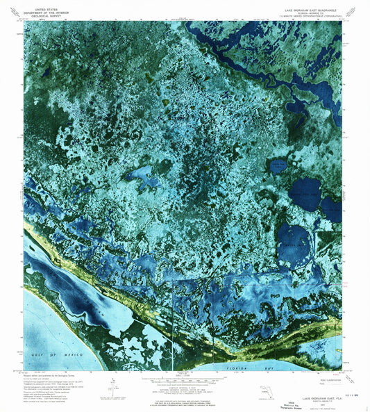 1972 Lake Ingraham East, FL - Florida - USGS Topographic Map
