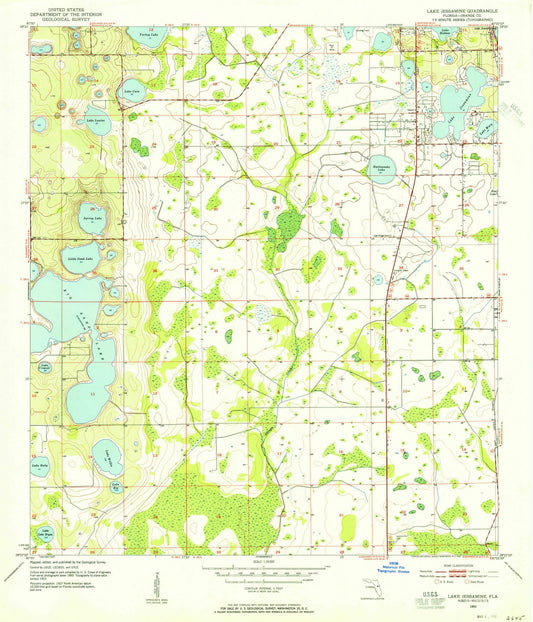 1953 Lake Jessamine, FL - Florida - USGS Topographic Map