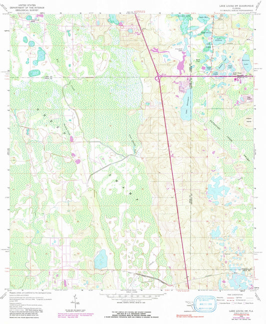 1959 Lake Louisa, FL - Florida - USGS Topographic Map