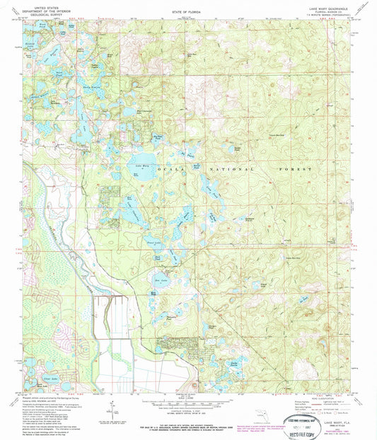 1972 Lake Mary, FL - Florida - USGS Topographic Map