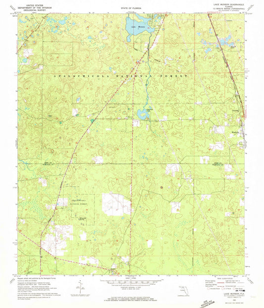 1969 Lake Munson, FL - Florida - USGS Topographic Map