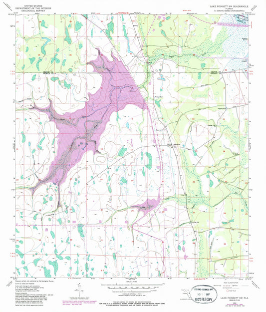 1953 Lake Poinsett, FL - Florida - USGS Topographic Map v2