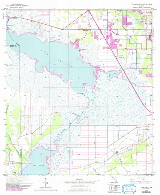 1953 Lake Poinsett, FL - Florida - USGS Topographic Map v3