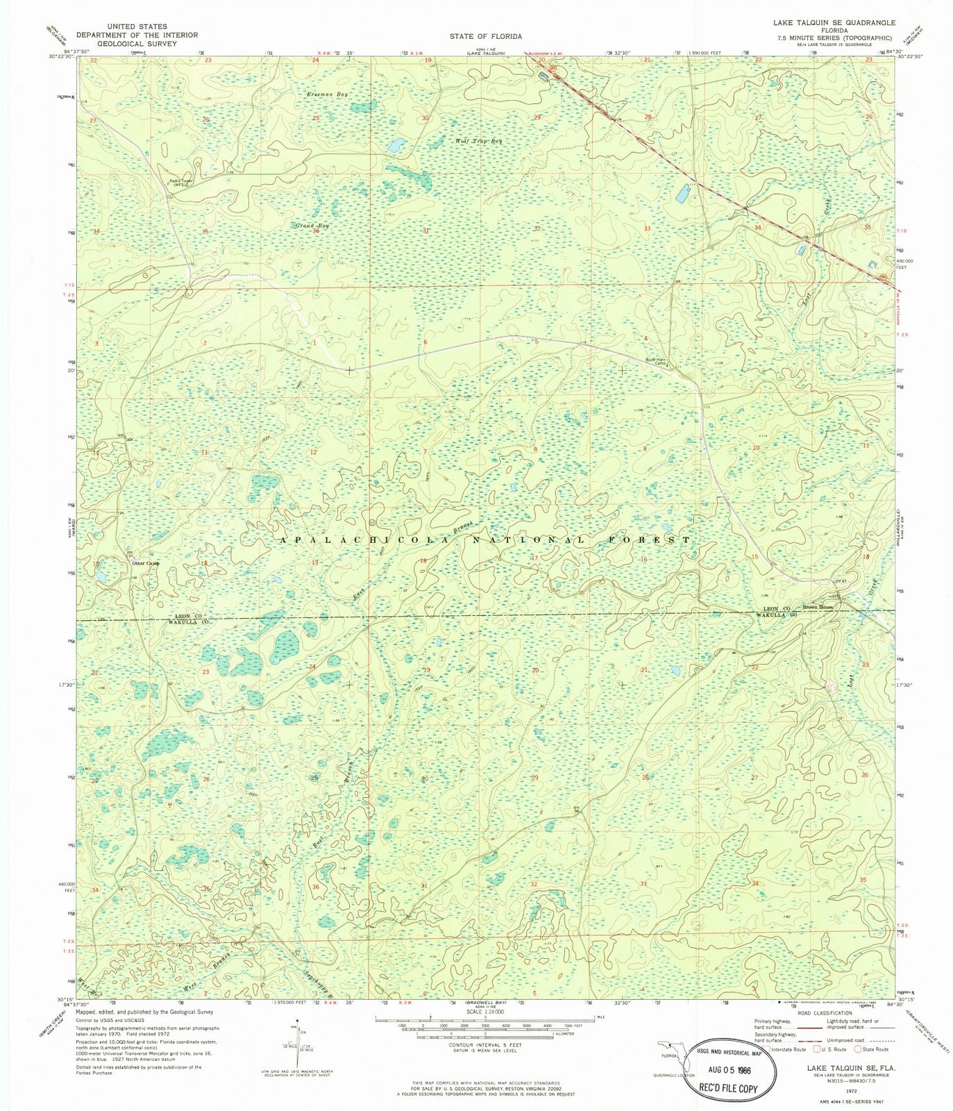 1972 Lake, FL - Florida - USGS Topographic Map v2