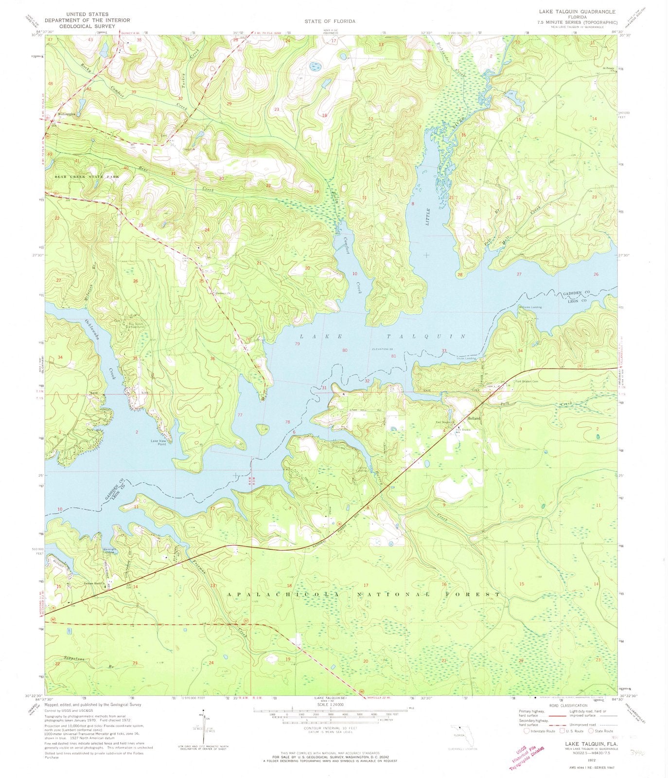 1972 Lake, FL - Florida - USGS Topographic Map v3
