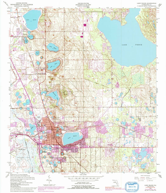 1952 Lake Wales, FL - Florida - USGS Topographic Map