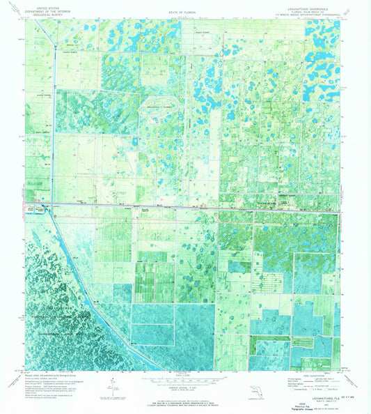 1971 Loxahatchee, FL - Florida - USGS Topographic Map