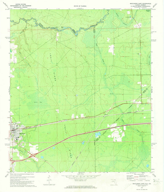 1972 Macclenny East, FL - Florida - USGS Topographic Map