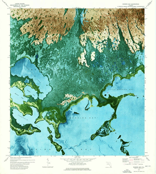 1972 Madeira Bay, FL - Florida - USGS Topographic Map