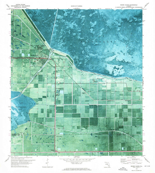 1970 Moore Haven, FL - Florida - USGS Topographic Map