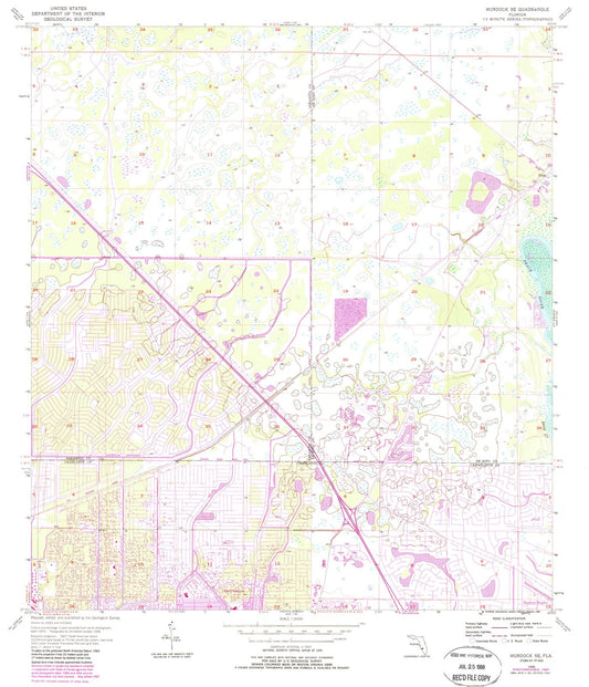 1956 Murdock, FL - Florida - USGS Topographic Map v3