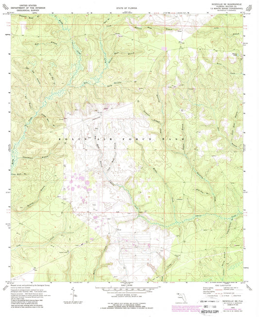 1970 Niceville, FL - Florida - USGS Topographic Map