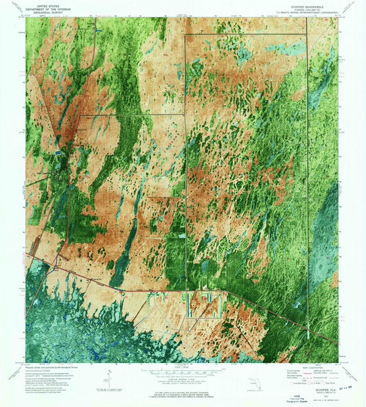 1972 Ochopee, FL - Florida - USGS Topographic Map