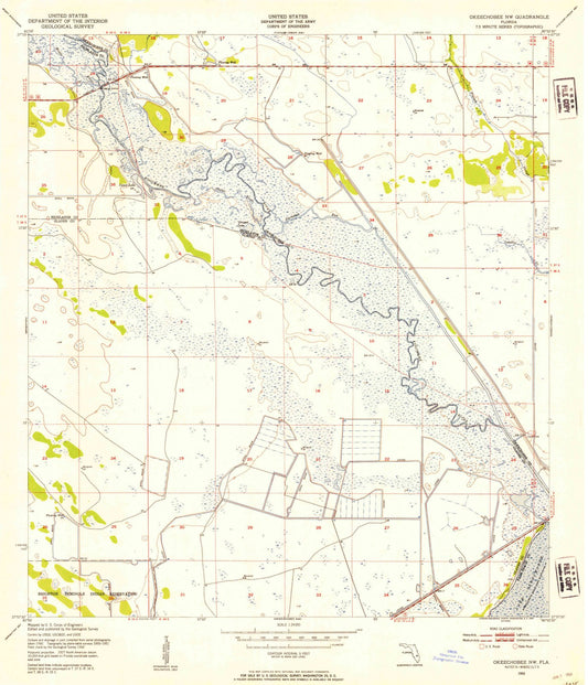 1952 Okeechobee, FL - Florida - USGS Topographic Map