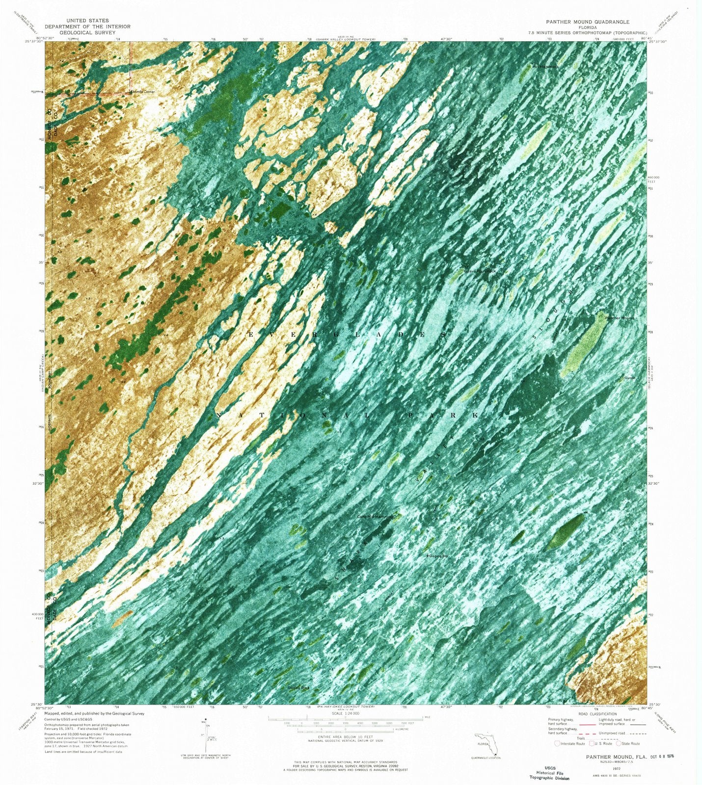 1972 Panther Mound, FL - Florida - USGS Topographic Map
