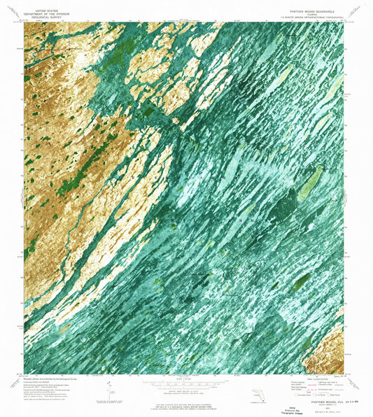 1972 Panther Mound, FL - Florida - USGS Topographic Map