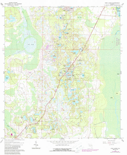 1962 Pine Lakes, FL - Florida - USGS Topographic Map