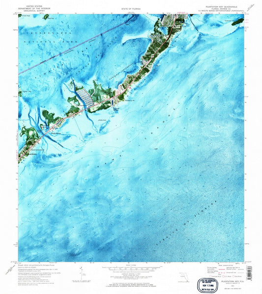 1971 Plantation, FL - Florida - USGS Topographic Map